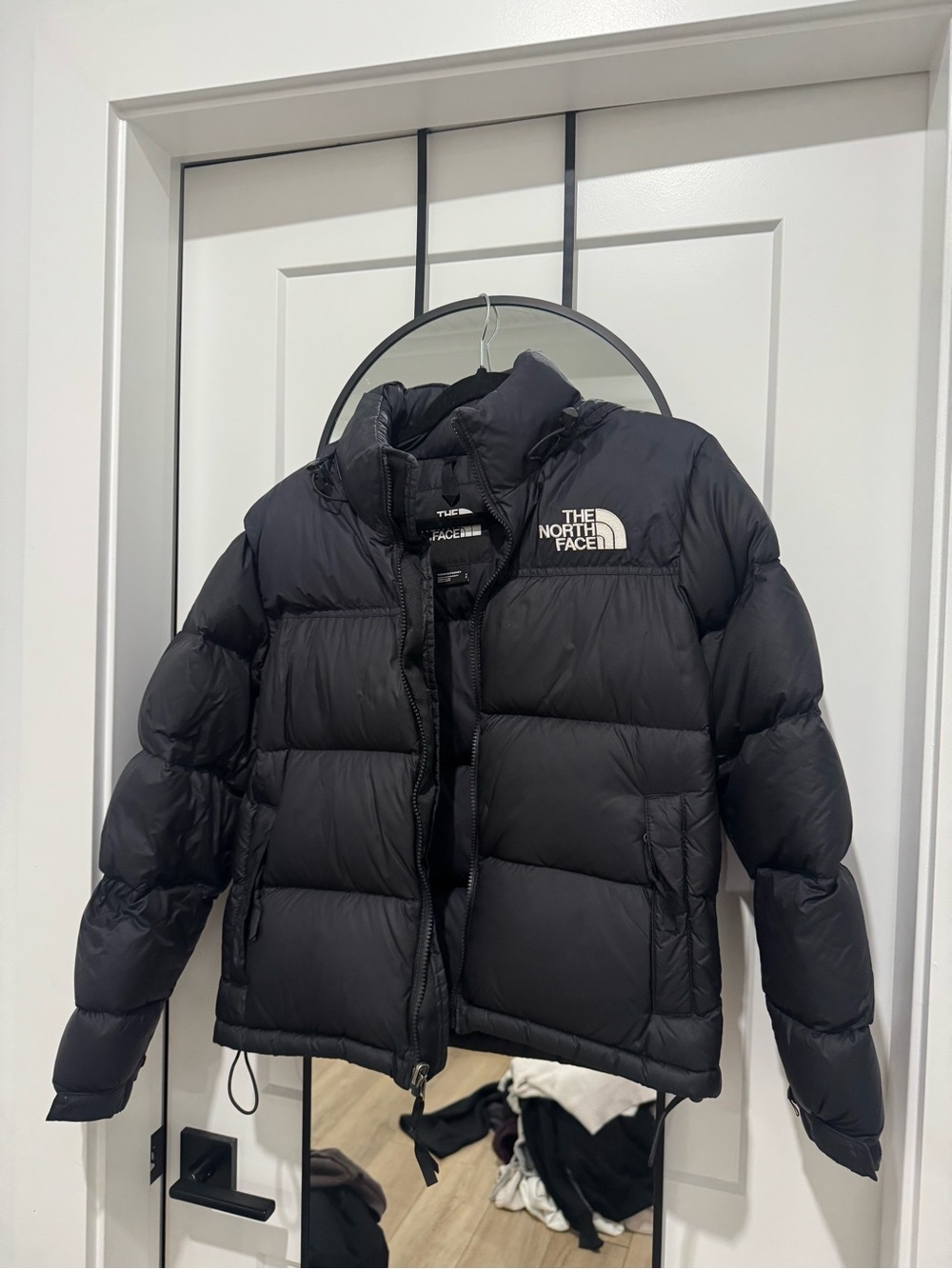 The North Face Black Puffer Jacket with Logo